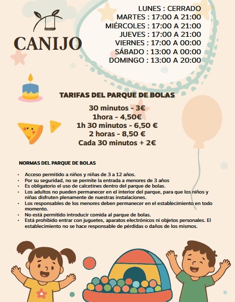 parque de bolas restaurante Salamanca